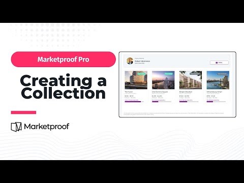 Marketproof Pro: Creating A Collection
