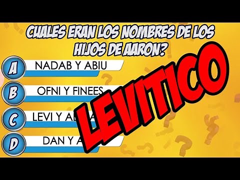 JUEGO DE PREGUNTAS BÍBLICAS |LEVÍTICO| 25 PREGUNTAS
