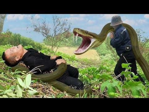 Dwarf Family Faces Giant Python While Harvesting Lychee Deep in the Forest