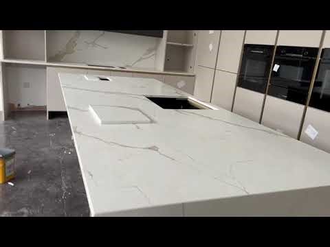 Surfacestone UK Statuario Gold Kitchen Fitting