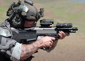 Garand Thumb With The Desert Tech WLVRN Micron