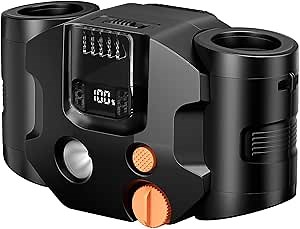 Shinebella Hands-Free Waist Fan with Belt Clip,10000mAh Long Battery, Dual Strong Winds, 100 Speeds,Wearable Body Cooler, LED Display, SOS Light for Outdoor, Work, Camping,Include A Lanyard