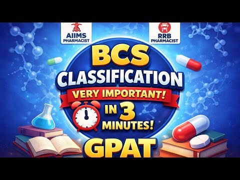 BCS classification GPAT very very important