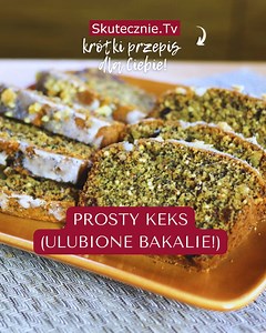 Przepis na prosty (bo maksymalnie uproszczony) keks z ulubionymi bakaliami, czyli sprawdzony sposób na pyszne, domowe ciasto do kawy, za proste „dziękuję”. Smacznego😘 SKŁADNIKI - PROSTY KEKS • 1/2 szklanki mąki orkiszowej • 1/2 szklanki mąki owsianej • 1/3 szklanki cukru • 1 łyżeczka sody oczyszczonej • szczypta soli • 1/4 szklanki maku • 1/2 szklanki siekanych bakali (tu: orzechy włoskie, rodzynki, suszona śliwka, kandyzowana skórka pomarańczowa) • 1/4 szklanki oleju o neutralnym smaku • 1/2 s