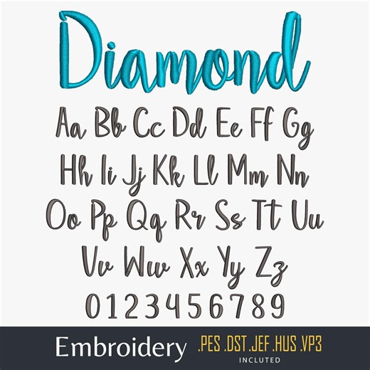 Font da ricamo Lettere da ricamo Font da ricamo a macchina Disegni di font da ricamo Alfabeto da ricamo Font da ricamo Script 5 formati - Etsy Italia