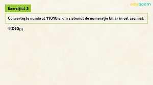 Baze de numeraţie: scrierea în baza 10, scrierea în baza 2. Matematica, clasa a 5-a