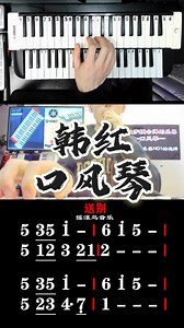 韩红口风琴《送别》简谱动态简谱口风琴教学