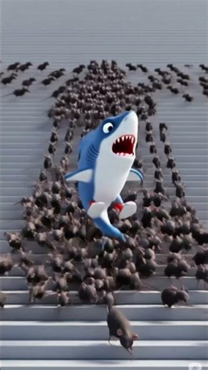 1 Mình Cá Mập Vs 1000 Con Chuột – Ai Sẽ Thắng? #CartoonShorts