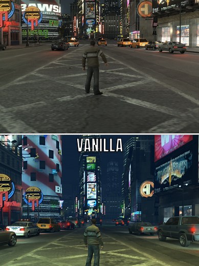 GTA IV Graphics Comparison: Vanilla vs RTX Remix