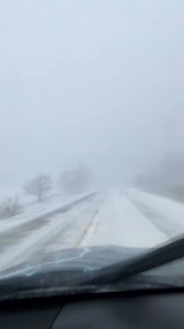 Snow squall 20 minutes south of Waterloo, IA! | Midwest Weather