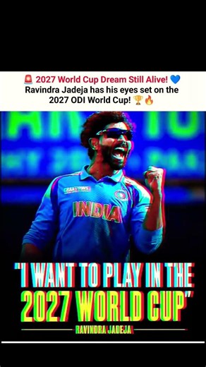 jadeja want Play 2027 world cup😳#ravindrajadeja #indvsseng #cricket