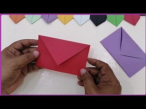 How to make a paper envelope quick and easy without glue - Origami