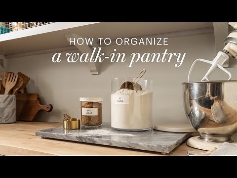 How to Organize a Walk-In Pantry