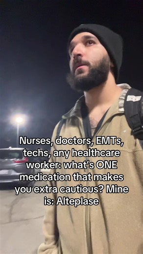 Nurses, doctors, EMTs, techs—any healthcare worker: what’s ONE medication that makes you extra cautious? #nursing #fypシ #nursetok #nurses #nursesoftiktok