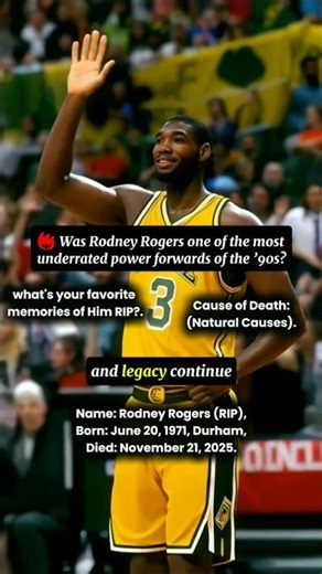 A Tribute to Rodney Rogers: Celebrating His Life and Legacy #rip #rodneyrogers #tribute #nbalegend