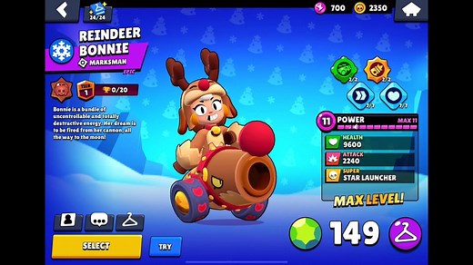 Brawl Stars Reindeer Bonnie skin: Design, animation, and more