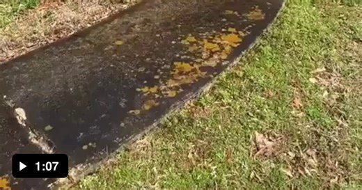 Power washing cement - Video