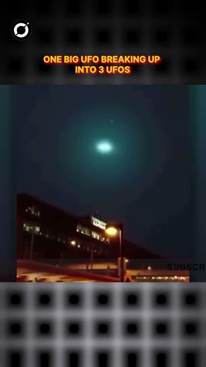 Shocking Footage Caught On Camera: One Big UFO Breaking Up Into 3 UFOs #shorts #alien #space