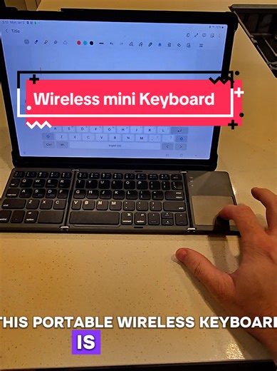 This foldable wireless keyboard with touchpad is my new travel must-have 😭⌨️ Super compact — folds pocket-sized, Bluetooth connects fast to phone/tablet/laptop, full keys touchpad for typing and scrolling anywhere Rechargeable battery lasts forever — perfect for remote work, flights, or quick notes on the go Comment “FOLD” if your bag needs this portable productivity beast right now 👇 #foldablekeyboard #portablekeyboard #wirelesskeyboard #traveltech #remotework