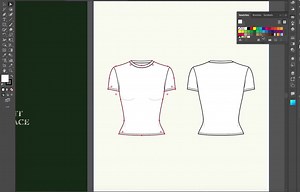 Crew Neck T-shirt - Tech Flats, CAD Flats, Technical Drawing, Fashion Flats, Tech Packs - Etsy