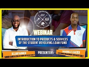 Webinar October 2nd, 2024 - Products and Services of the Student Revolving Loan Fund.