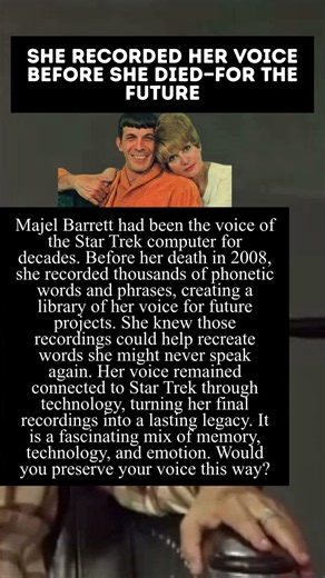 SHE RECORDED HER VOICE BEFORE SHE DIED—FOR THE FUTURE #story
