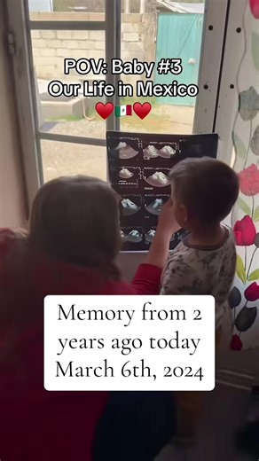 This will forever be a core memory for me. Showing Dominic my first ultrasound when I was pregnant with our third son Daemon here in Mexico. I can’t believe it’s been 2 years now. #pregnancy #livinginmexico #ourlifeafterdeportation