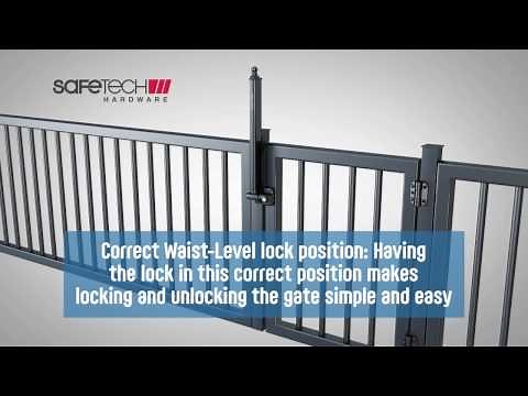 Pool Gate Latches "TriLatch" from Safetech Hardware