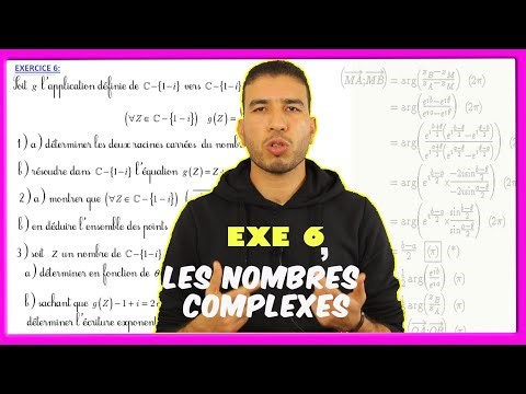 Ex6: exercice corrigé sur les nombres complexes -équations, argument et applications - SM
