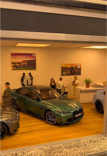 BMW showroom Diorama #diorama #118scale #scalemodel #diecast #bmw #diecastcars #tiktok #hobby