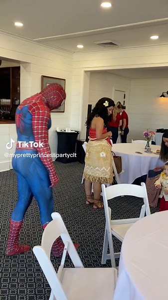 We love a family event just as much as we love celebrating birthdays! 🌊🕷️ #fyp #happybirthday #princessparty #disneyprincessparty #kidsoftiktok #kidsbirthdayparty #characterperformer #charactercompany #childrensentertainer #cosplay #disney #smallbusiness #foryoupage #spiderman #marvel #moana #nc #charlottenc #familyevent