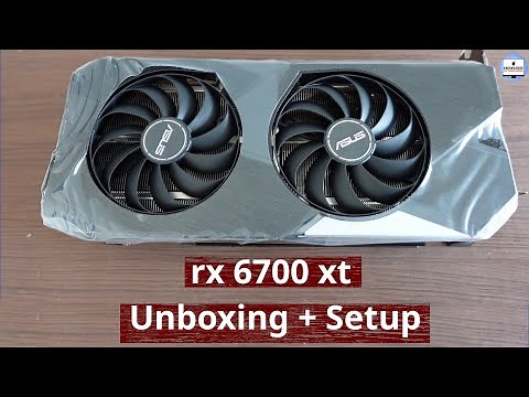 AMD Radeon RX 6700 XT Unboxing and Setup | AMD Graphics card | AMD GPU Settings & Driver