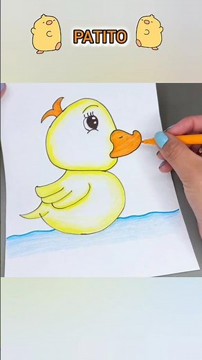 como dibujar un pato 🫶😊 facil y rapido #pato #dibujo #patodonald #patos #diy #diycrafts #aprendiendo