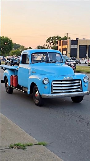1953 GMC Classic Pickup Truck Drive By Engine Sound Woodward Dream Cruise 2025