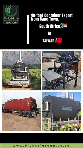 Taiwan Gets Biochar Power | Biolyser + Crusher + Full Turnkey Solution in 40ft Shipping Container