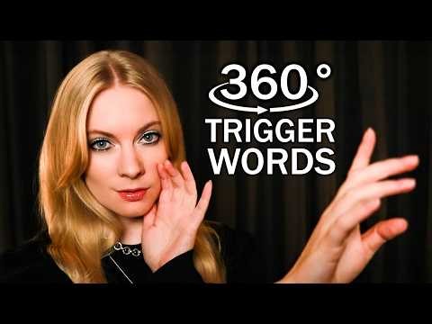 ASMR 360° Trigger Words for Sleep 🎧 Ear to Ear, Close Up Whisper