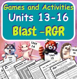 RGR Blast Units 13–16: UFLI-Aligned SOR Phonics Games & Activities