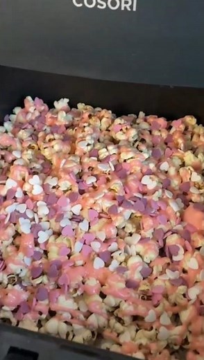 Elegant Air Fryer Rose Popcorn In 10 Min! 😍 (Fancy Snack Without Oil!)
