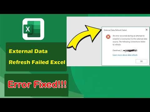 External Data Refresh Failed Excel Error FIXED! Step-by-Step Tutorial | Excel Tech & Tricks