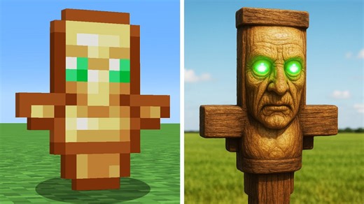 Minecraft mobs in real life