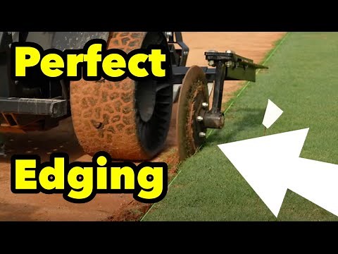 CLEAN EDGES on a High School Baseball Diamond