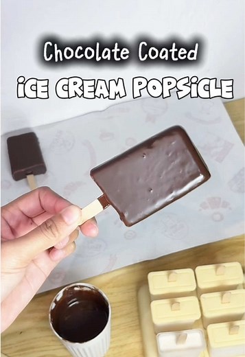 Delicious Chocolate Coated Ice Cream Popsicle Recipe