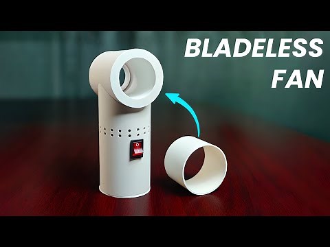 Amazing DIY Bladeless Fan Made from PVC Pipe!