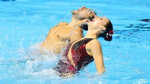 90K views · 3.5K reactions | Enjoy the 1st place performances of the "virtual" leg of the Artistic Swimming World Series 2021 that took place last weekend (20 & 21 Feb). Watch the Mixed Duet Technical routine from Spain. Athetes:  Emma Garcia / Pau Ribes (1st Place) #ASWS2021 #artisticswimming #waterisourworld #ASvirtual | World Aquatics | Facebook