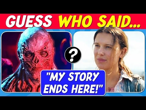 Guess Who Said It | Stranger Things Season 5 Quiz (Volume 2)