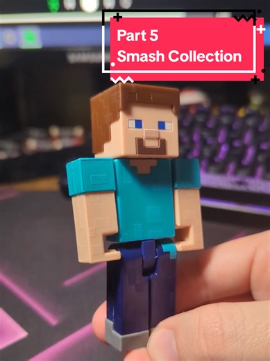 DAY 5 OF STARTING MY SUPER SMASH BROTHERS ULTIMATE COLLECTION: ⛏️Steve!🟩 Mattel Minecraft Steve Action Figure Review #fyp #actionfigures #supersmashbros #minecraft #mattel