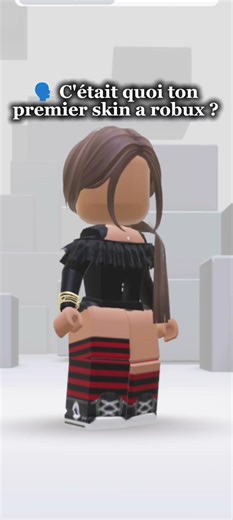 c'était quoi ton premier skin à robux ? #roblox