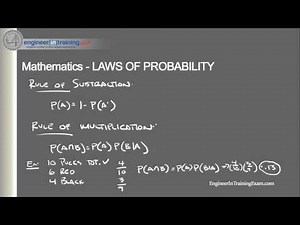 Laws of Probability -- Fundamentals of Engineering FE EIT Exam Review