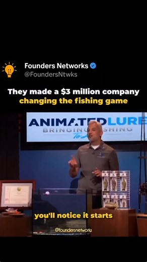 Founders Networks | Animated Lure — a rechargeable robotic fishing lure that mimics the lifelike swimming patterns of real fish — pitched on Shark Tank,... | Instagram