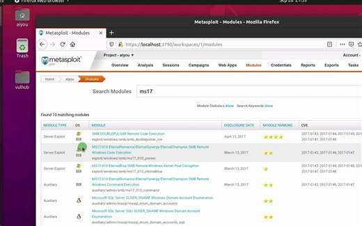 Metasploit Pro -- 模块利用